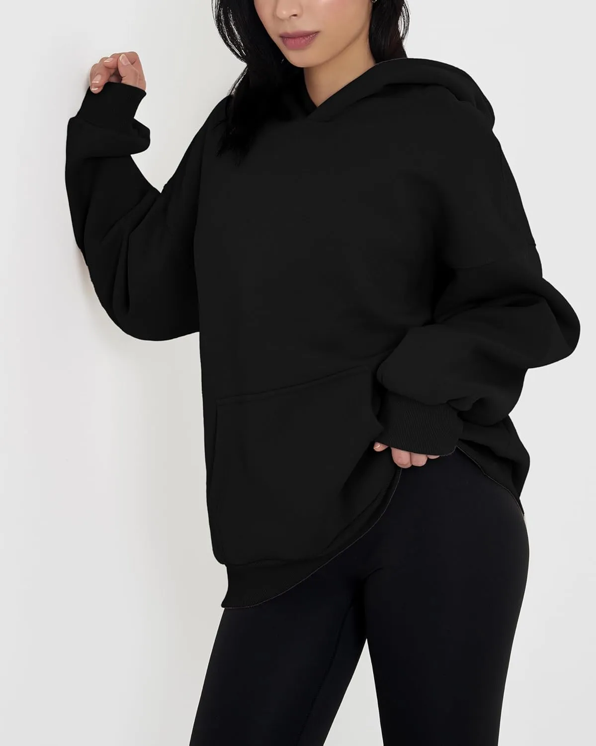 GIVON Women's Oversized Hoodie Heavyweight Fleece Sweatshirt Warm Long Sleeve Pullover Fall Winter Clothes
