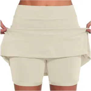 Golf Skorts for Woman High Waisted Tennis Skirts with Pockets Bodycon Athletic Skorts with Shorts