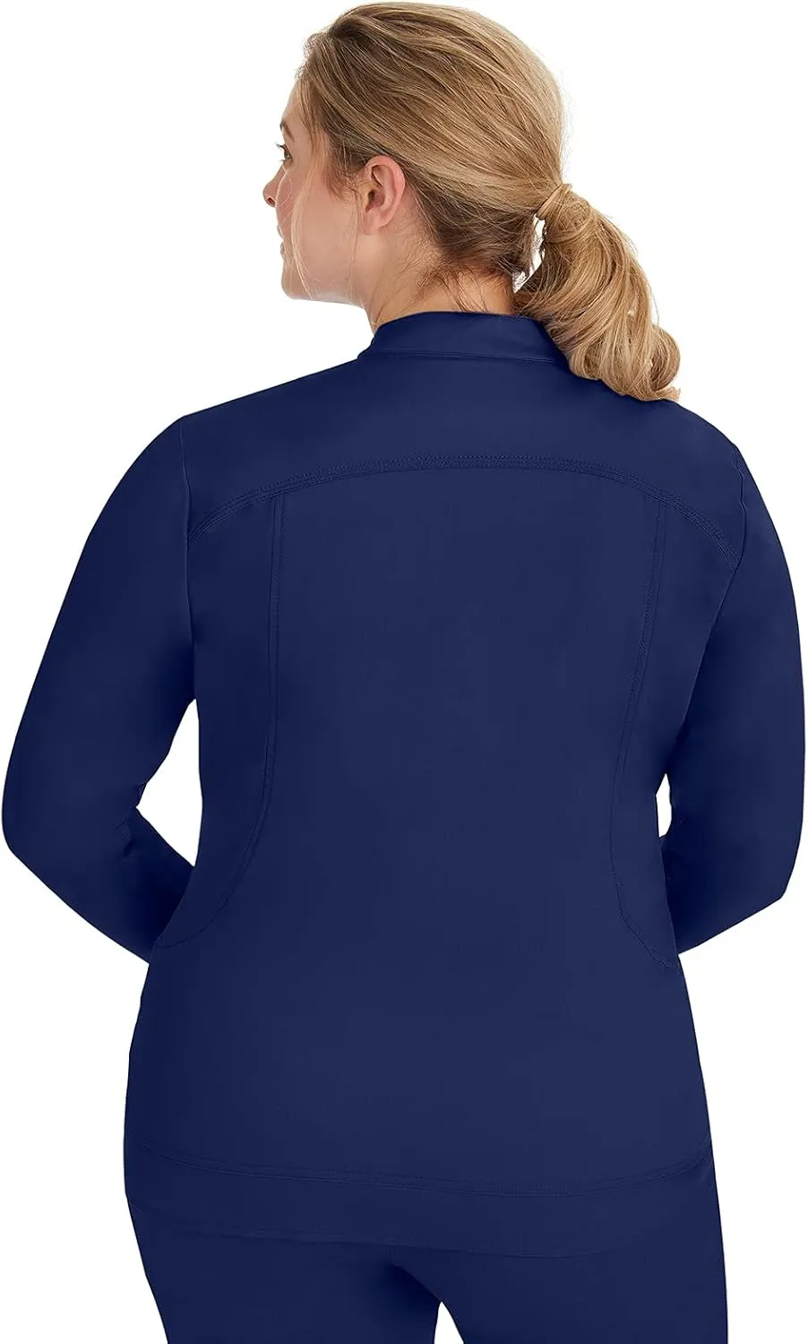 Healing Hands Women's Scrub Jacket, Zip-Up Front with 2-Way Stretch Comfort & Big Kangaroo Pockets 5038