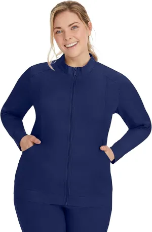 Healing Hands Women's Scrub Jacket, Zip-Up Front with 2-Way Stretch Comfort & Big Kangaroo Pockets 5038