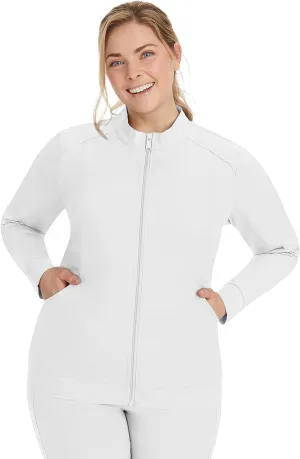 Healing Hands Women's Scrub Jacket, Zip-Up Front with 2-Way Stretch Comfort & Big Kangaroo Pockets 5038
