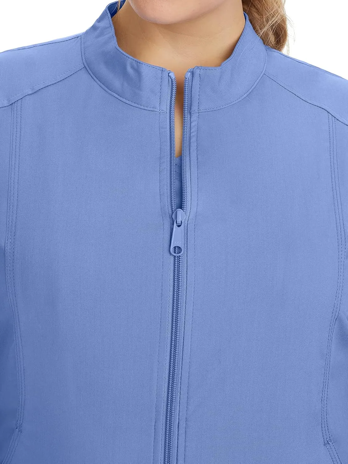 Healing Hands Women's Scrub Jacket, Zip-Up Front with 2-Way Stretch Comfort & Big Kangaroo Pockets 5038