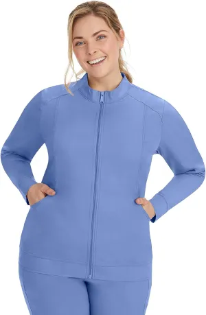 Healing Hands Women's Scrub Jacket, Zip-Up Front with 2-Way Stretch Comfort & Big Kangaroo Pockets 5038