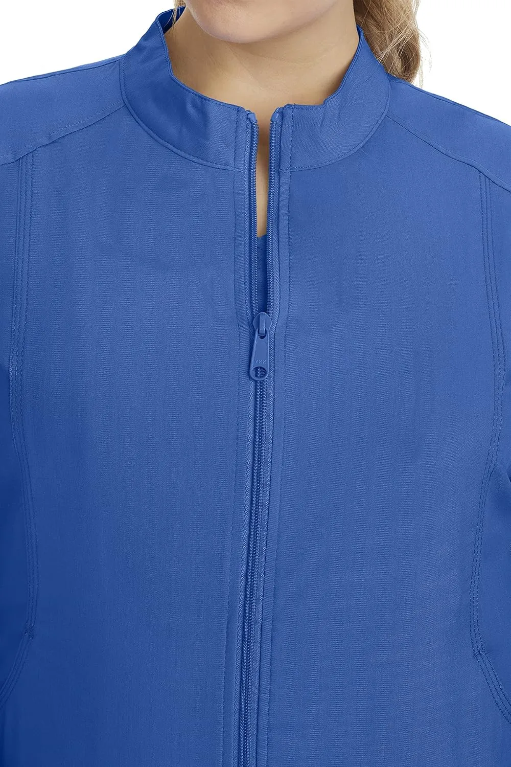 Healing Hands Women's Scrub Jacket, Zip-Up Front with 2-Way Stretch Comfort & Big Kangaroo Pockets 5038