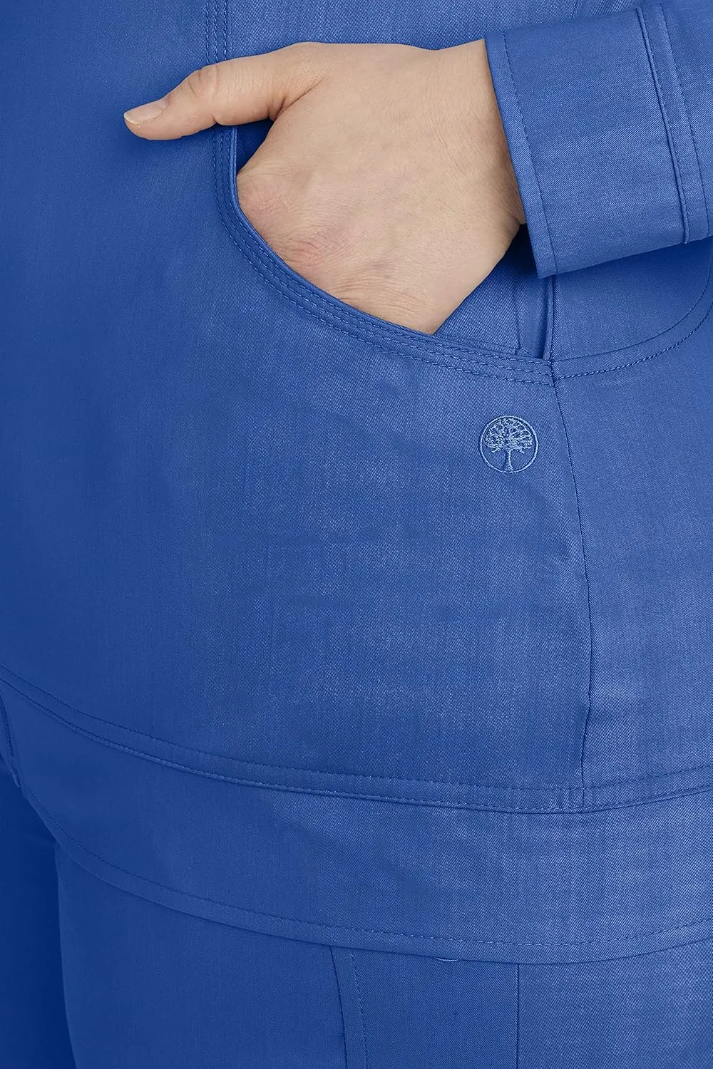Healing Hands Women's Scrub Jacket, Zip-Up Front with 2-Way Stretch Comfort & Big Kangaroo Pockets 5038