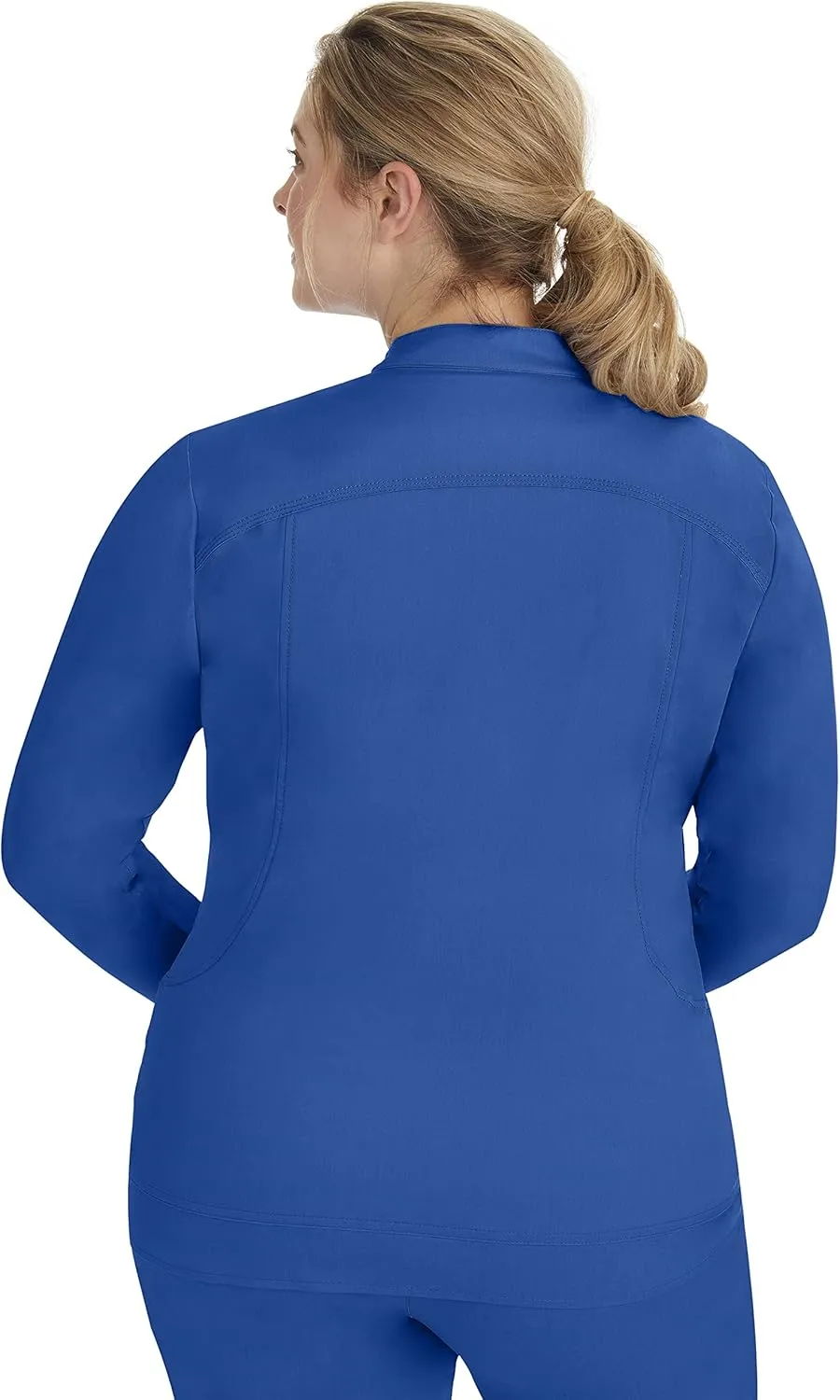 Healing Hands Women's Scrub Jacket, Zip-Up Front with 2-Way Stretch Comfort & Big Kangaroo Pockets 5038