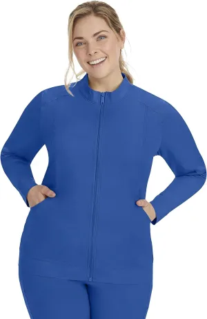 Healing Hands Women's Scrub Jacket, Zip-Up Front with 2-Way Stretch Comfort & Big Kangaroo Pockets 5038