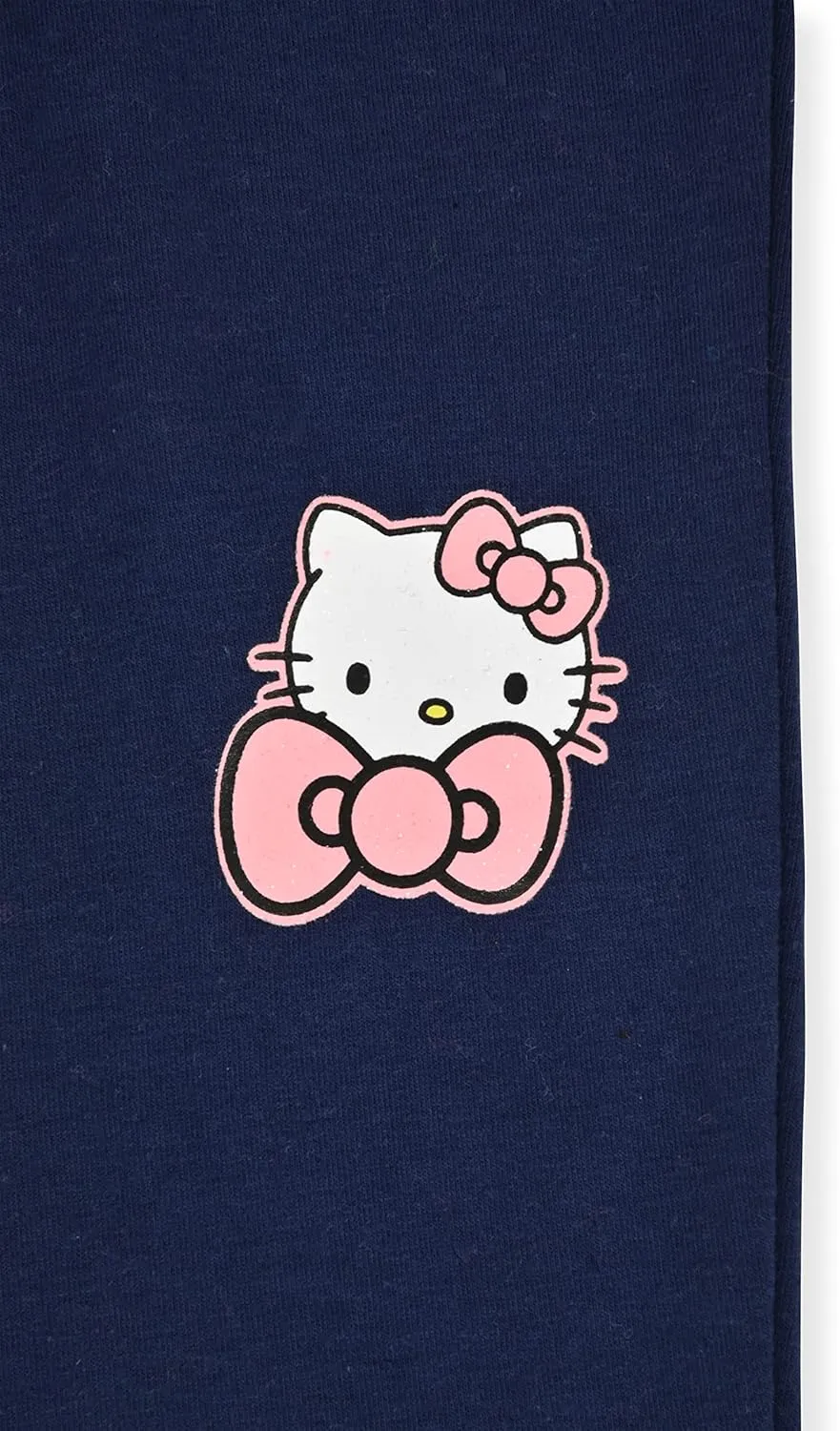 Hello Kitty Girls Legging Set 2 Piece Sherpa Fleece Crew Neck Sweatshirt and Leggings Outfit