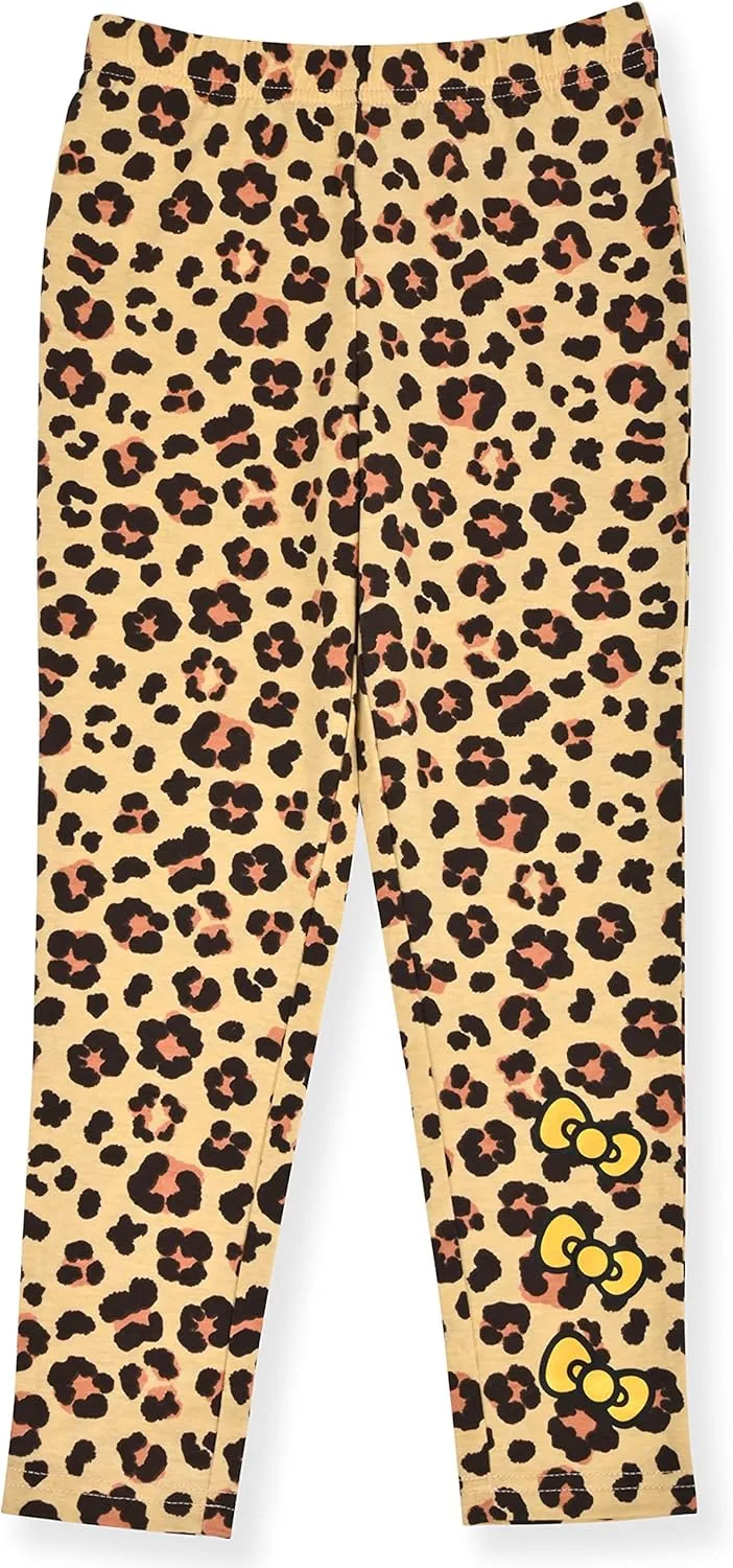Hello Kitty Girls Legging Set 2 Piece Sherpa Fleece Crew Neck Sweatshirt and Leggings Outfit