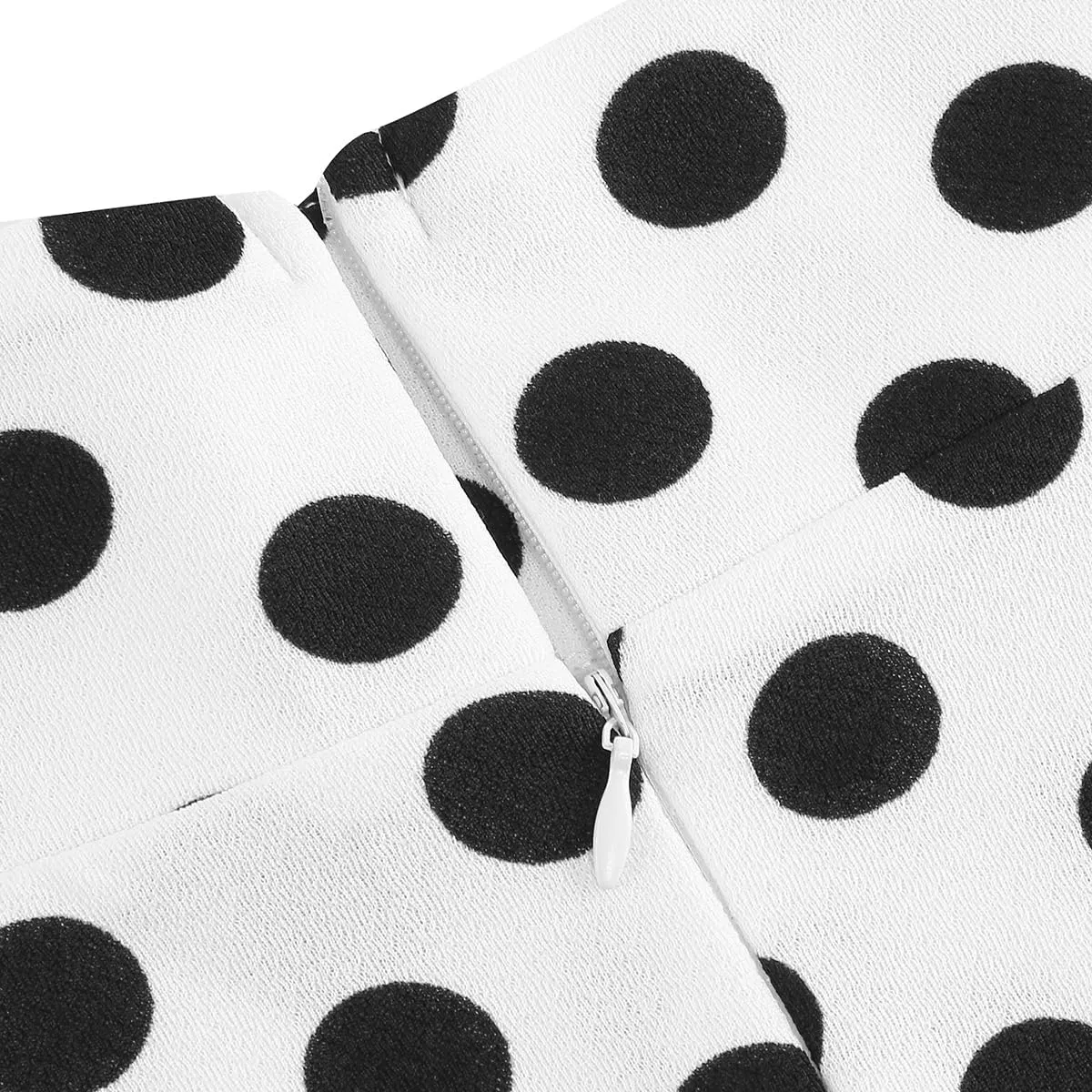 IDOPIP Women 50s Vintage Polka Dot Skirt High Waist A-Line Floral Swing Skirt Summer Elegant Cocktail Flowy Boho Belted Skirt
