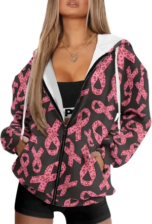 Irisjudy Gothic Thorn Rose Womens Oversized Sweatshirts Christmas Dachshund Zip Up Loose Hoodies Sugar Skull Workout Outfits