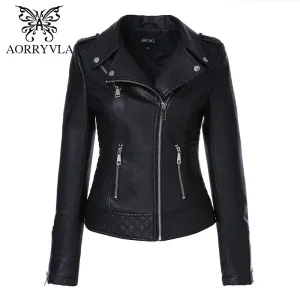 Leather Jackets 2019 Spring Women Leather Jacket  Leather
