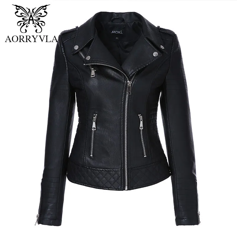 Leather Jackets 2019 Spring Women Leather Jacket  Leather