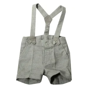 Light Grey Suspender Short