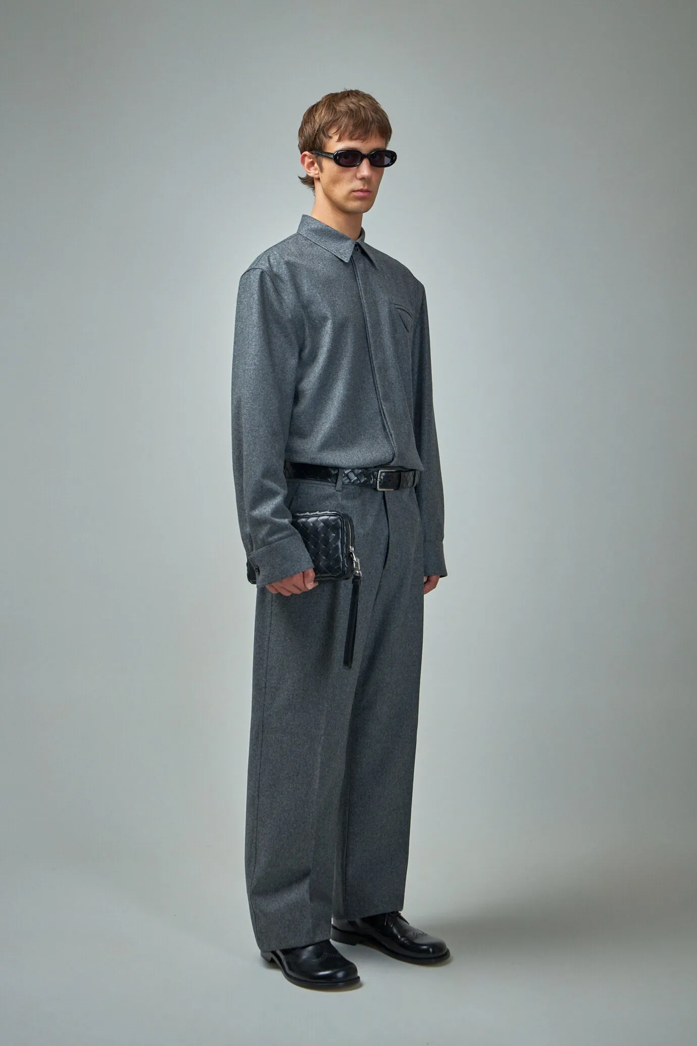 Light Wool Flannel Trousers