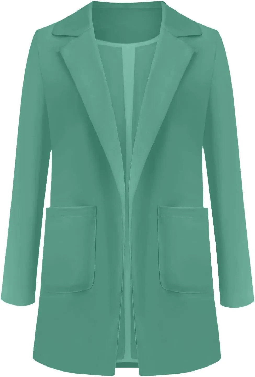 Lightweight Blazer For Women 2025 Office Work Jackets Long Sleeve Solid Formal Open Front Lapel Trendy Cardigans