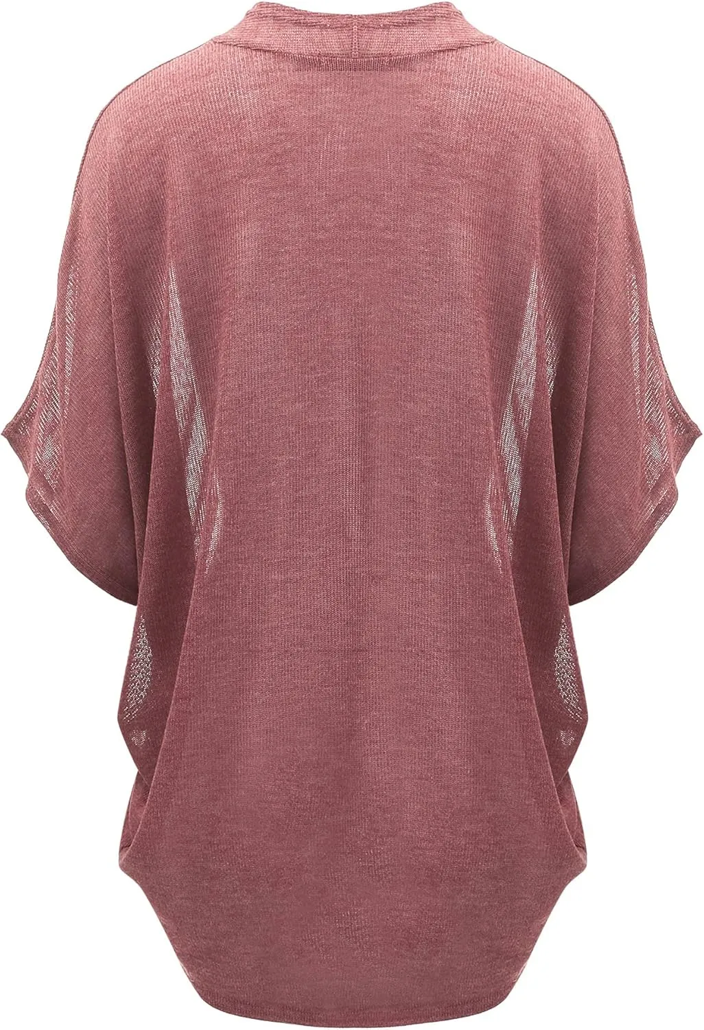 Lock and Love Kimono Style Women's Short Sleeve Open-Front Batwing Cardigan Loose fit