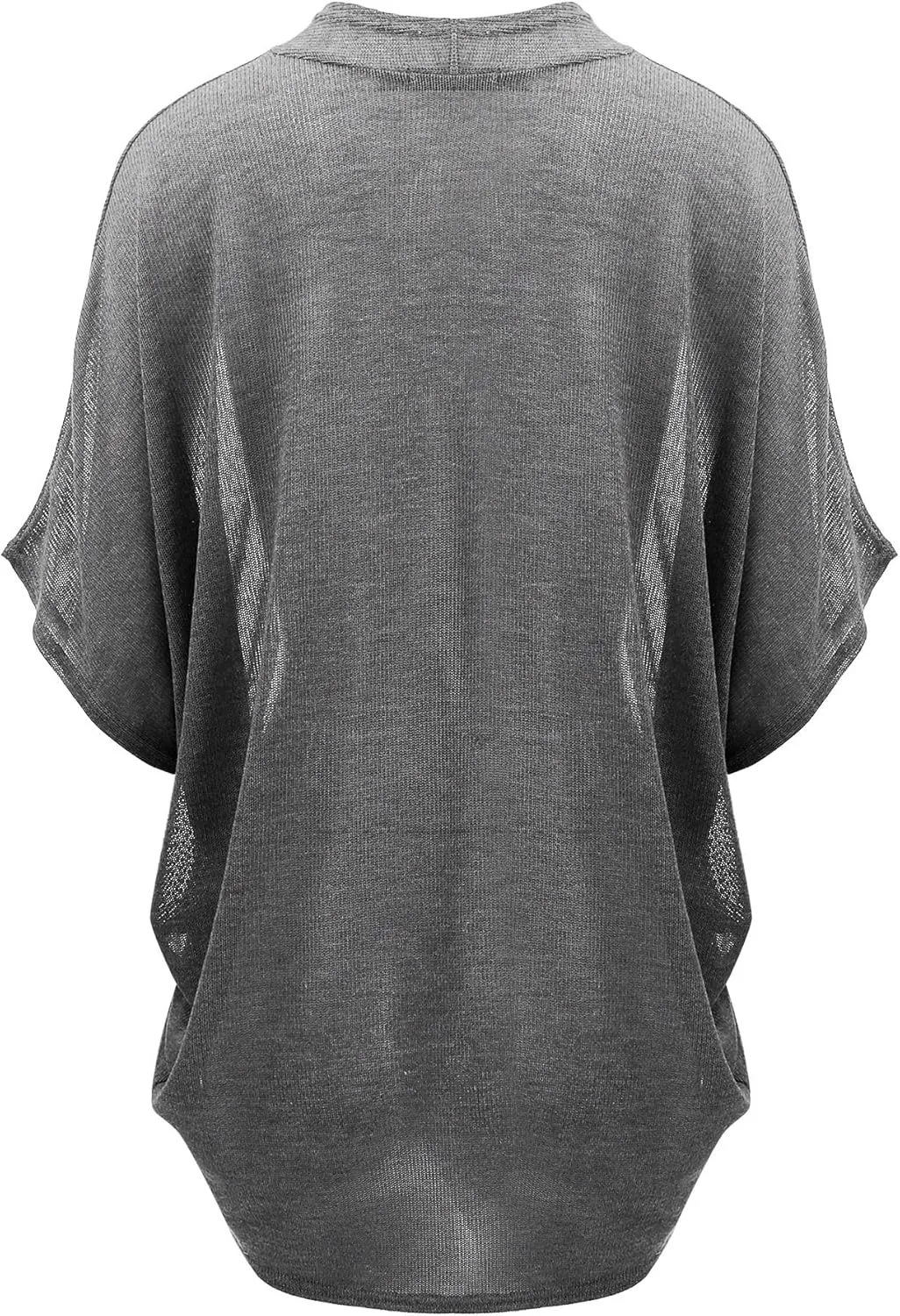 Lock and Love Kimono Style Women's Short Sleeve Open-Front Batwing Cardigan Loose fit