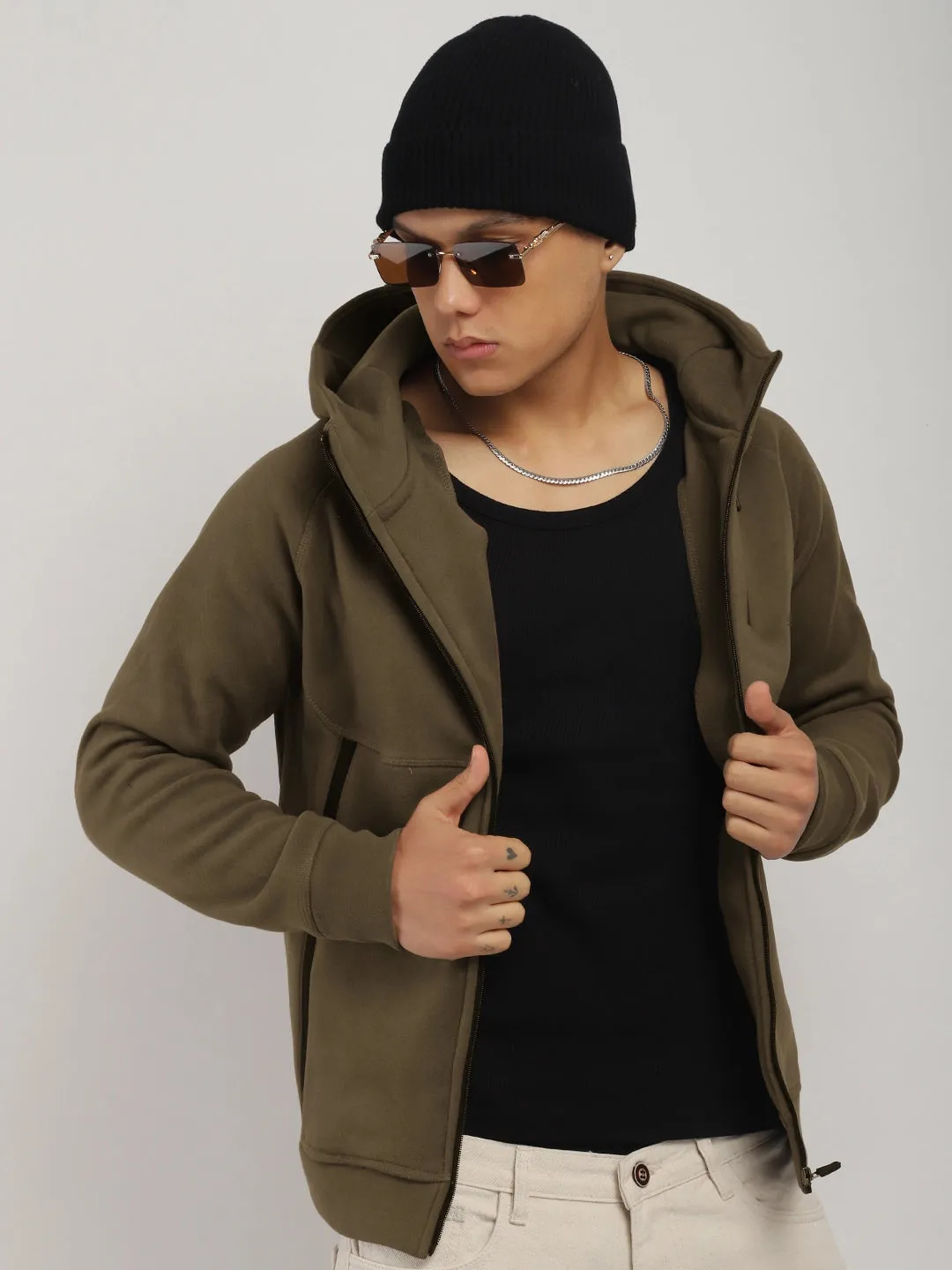 London Wayfarer Brown Hoodie