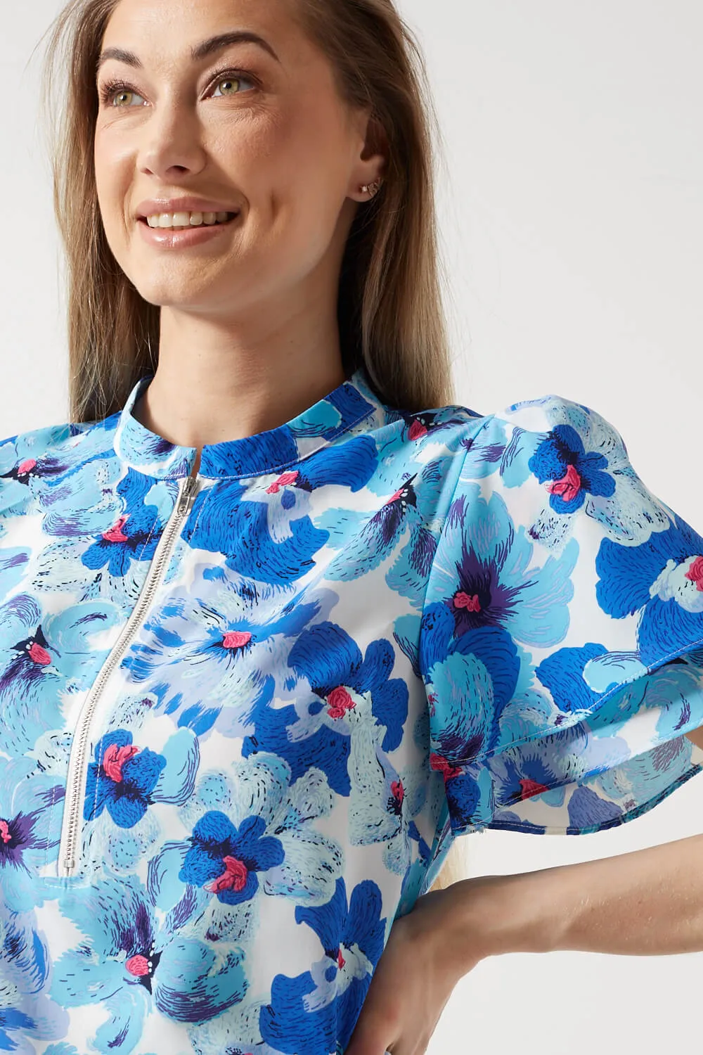 Marc Angelo Flutter Sleeve Top