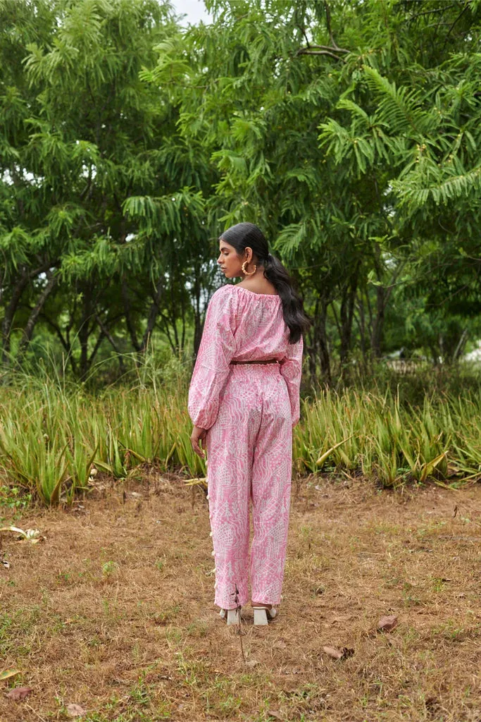 Meadow Boat Neck Tie Top