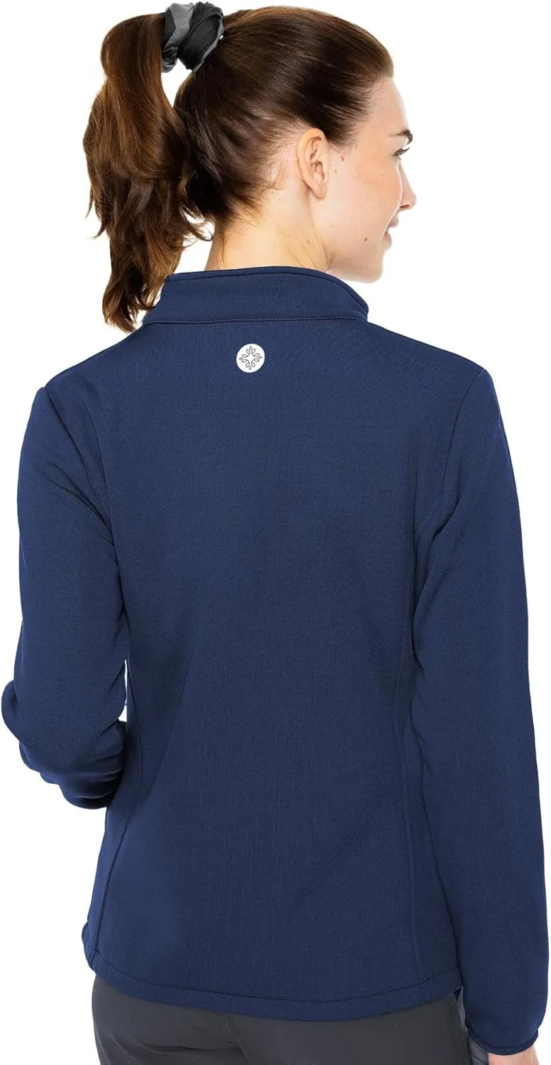 Med Couture Women's Performance Fleece Jacket with 4 Pockets and 2-Way Stretch - MC8684