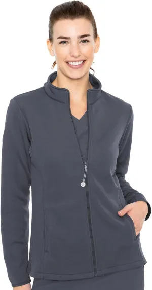 Med Couture Women's Performance Fleece Jacket with 4 Pockets and 2-Way Stretch - MC8684