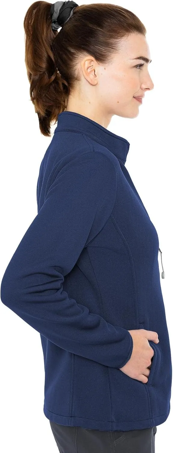 Med Couture Women's Performance Fleece Jacket with 4 Pockets and 2-Way Stretch - MC8684