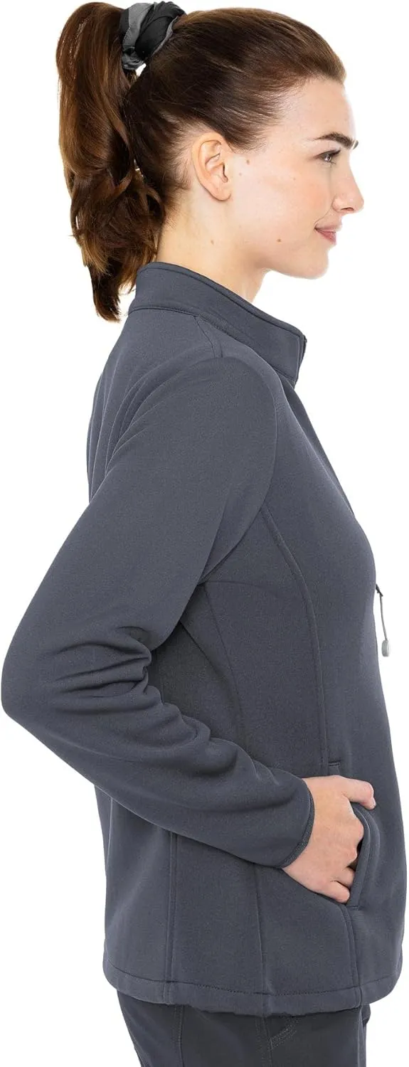Med Couture Women's Performance Fleece Jacket with 4 Pockets and 2-Way Stretch - MC8684
