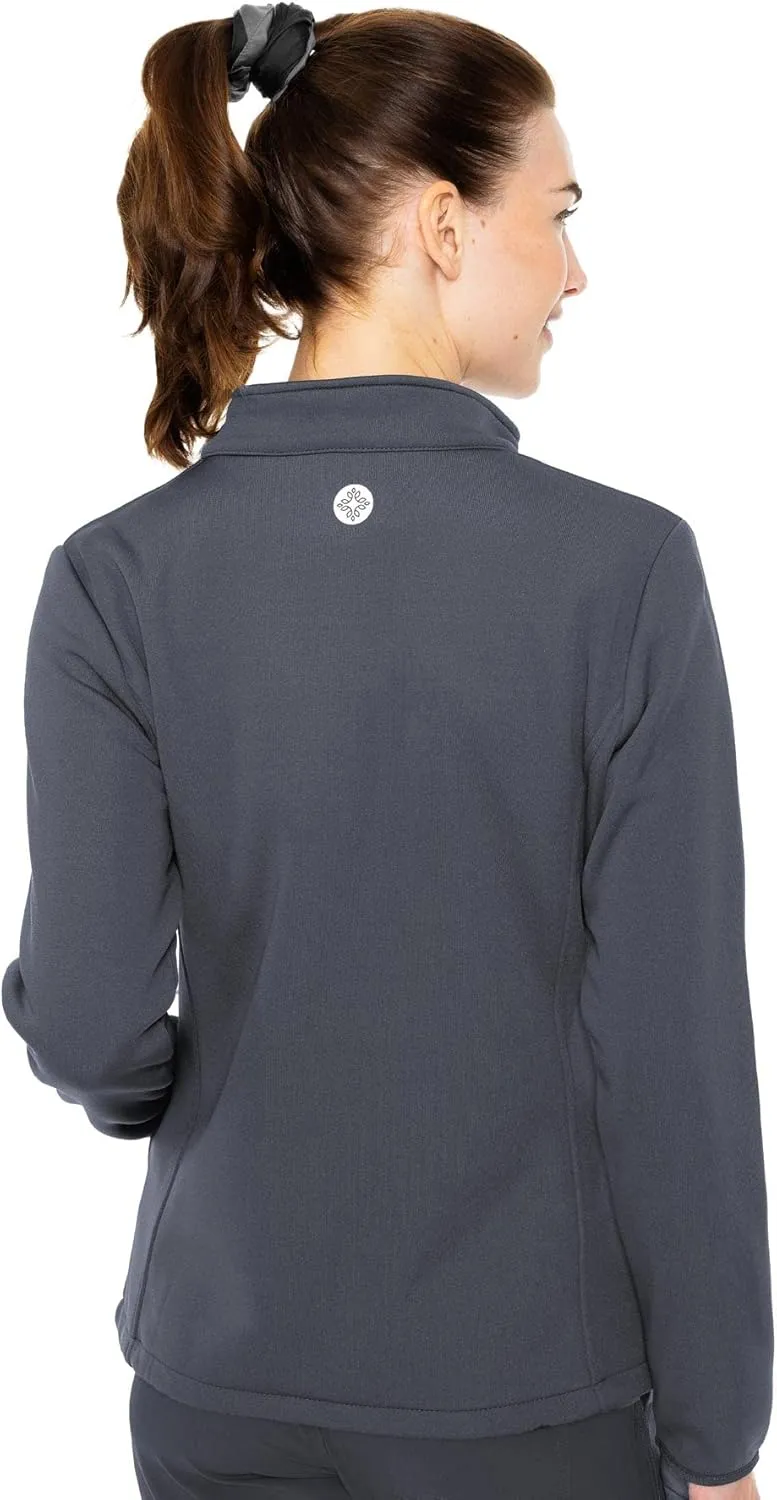 Med Couture Women's Performance Fleece Jacket with 4 Pockets and 2-Way Stretch - MC8684