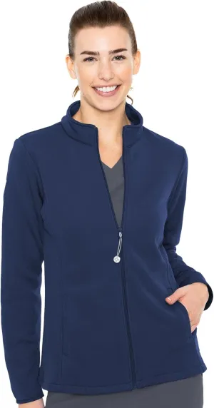 Med Couture Women's Performance Fleece Jacket with 4 Pockets and 2-Way Stretch - MC8684