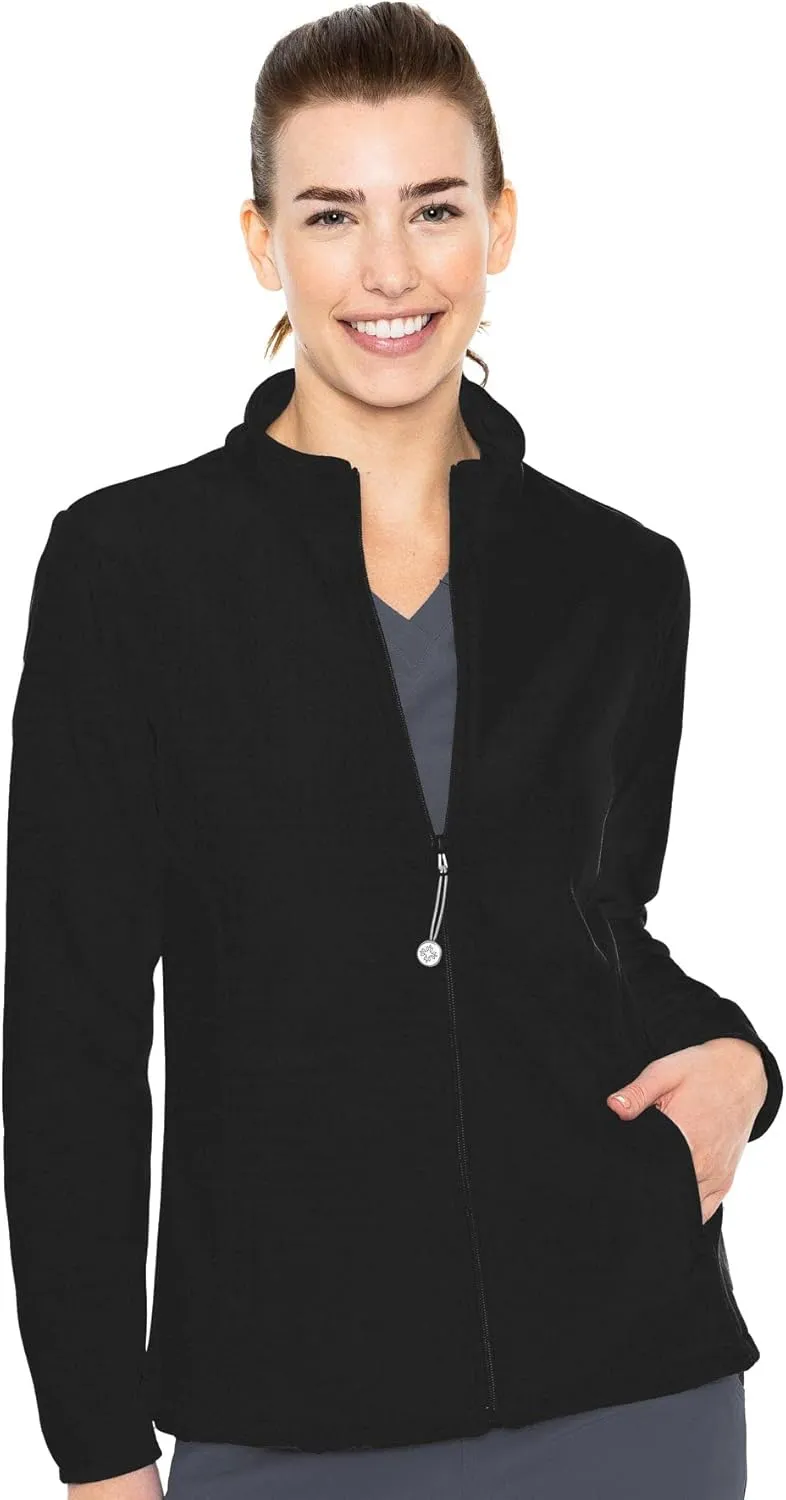Med Couture Women's Performance Fleece Jacket with 4 Pockets and 2-Way Stretch - MC8684