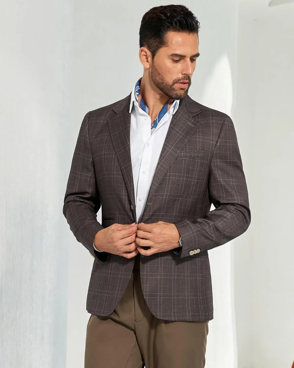 Men's Casual Blazer Suit Jackets Slim Fit Sport Coat Single Breasted Suit Blazers Dinner Party Prom
