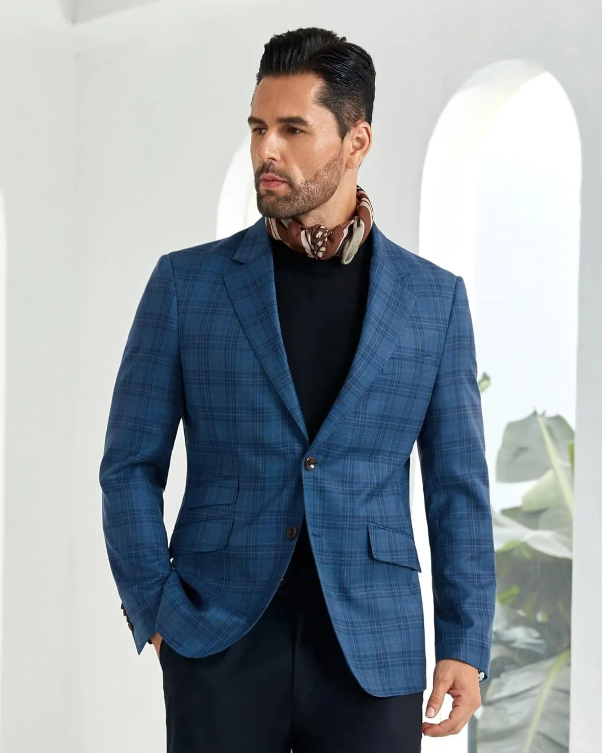 Men's Casual Blazer Suit Jackets Slim Fit Sport Coat Single Breasted Suit Blazers Dinner Party Prom