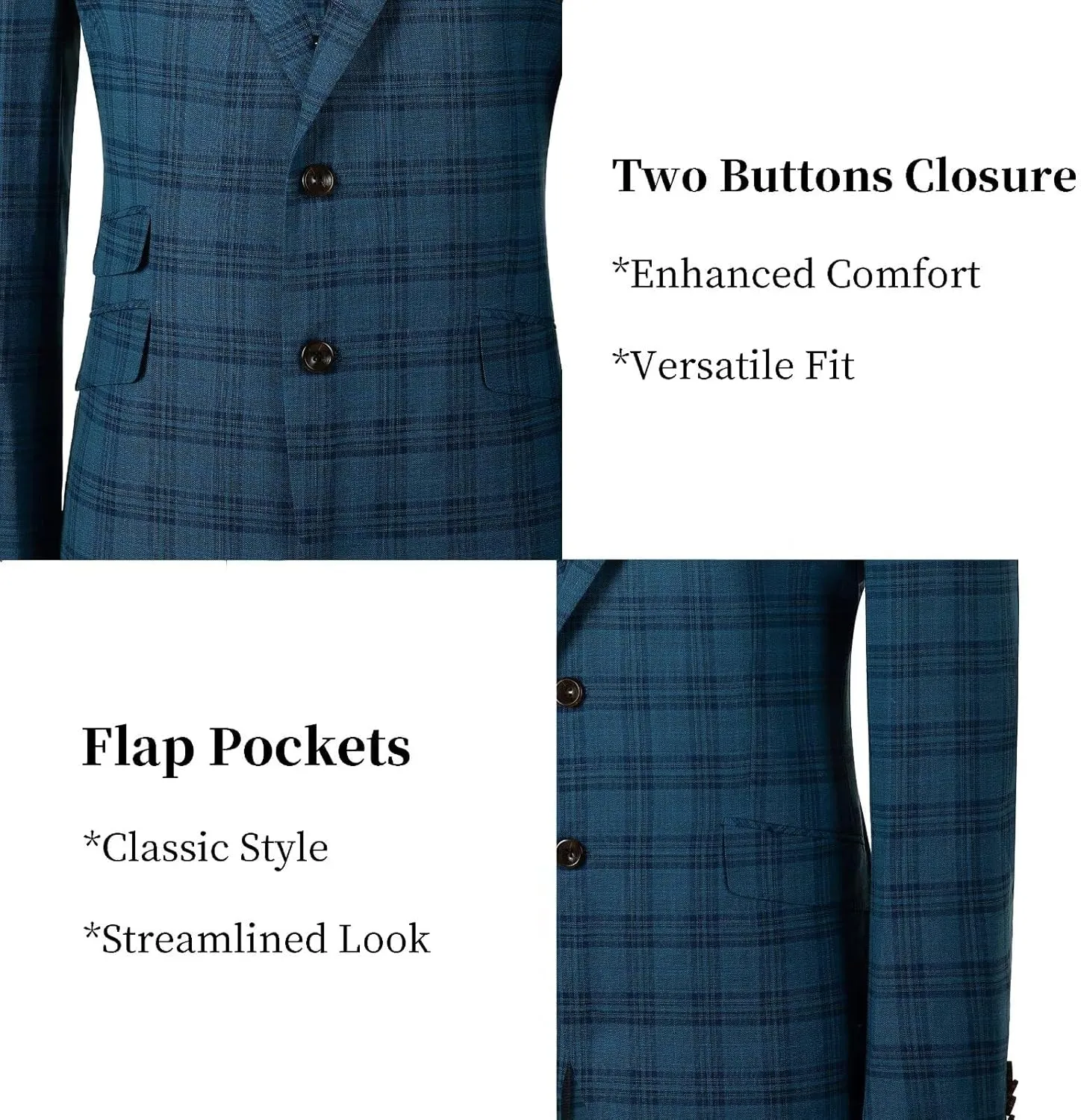 Men's Casual Blazer Suit Jackets Slim Fit Sport Coat Single Breasted Suit Blazers Dinner Party Prom
