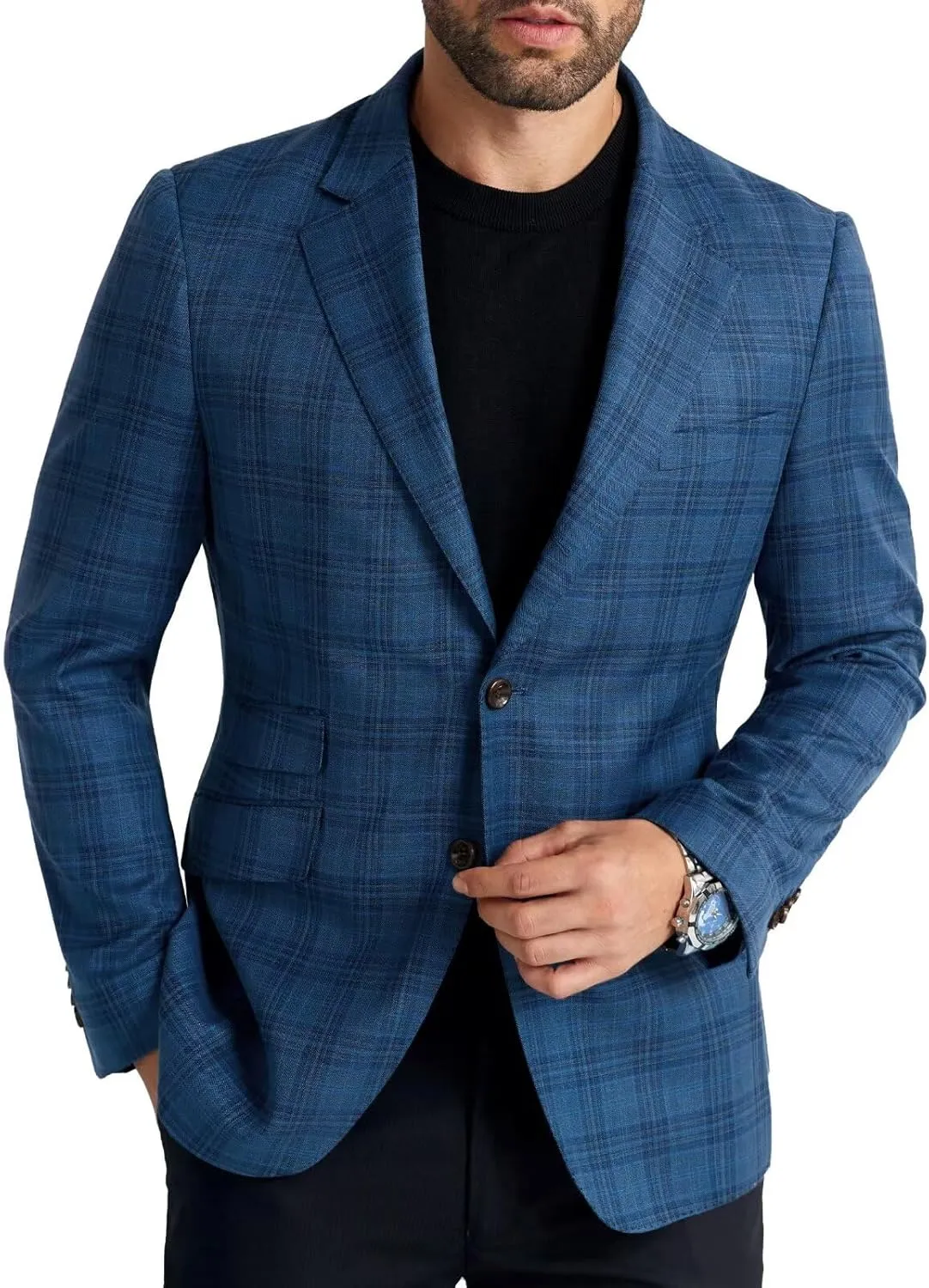 Men's Casual Blazer Suit Jackets Slim Fit Sport Coat Single Breasted Suit Blazers Dinner Party Prom