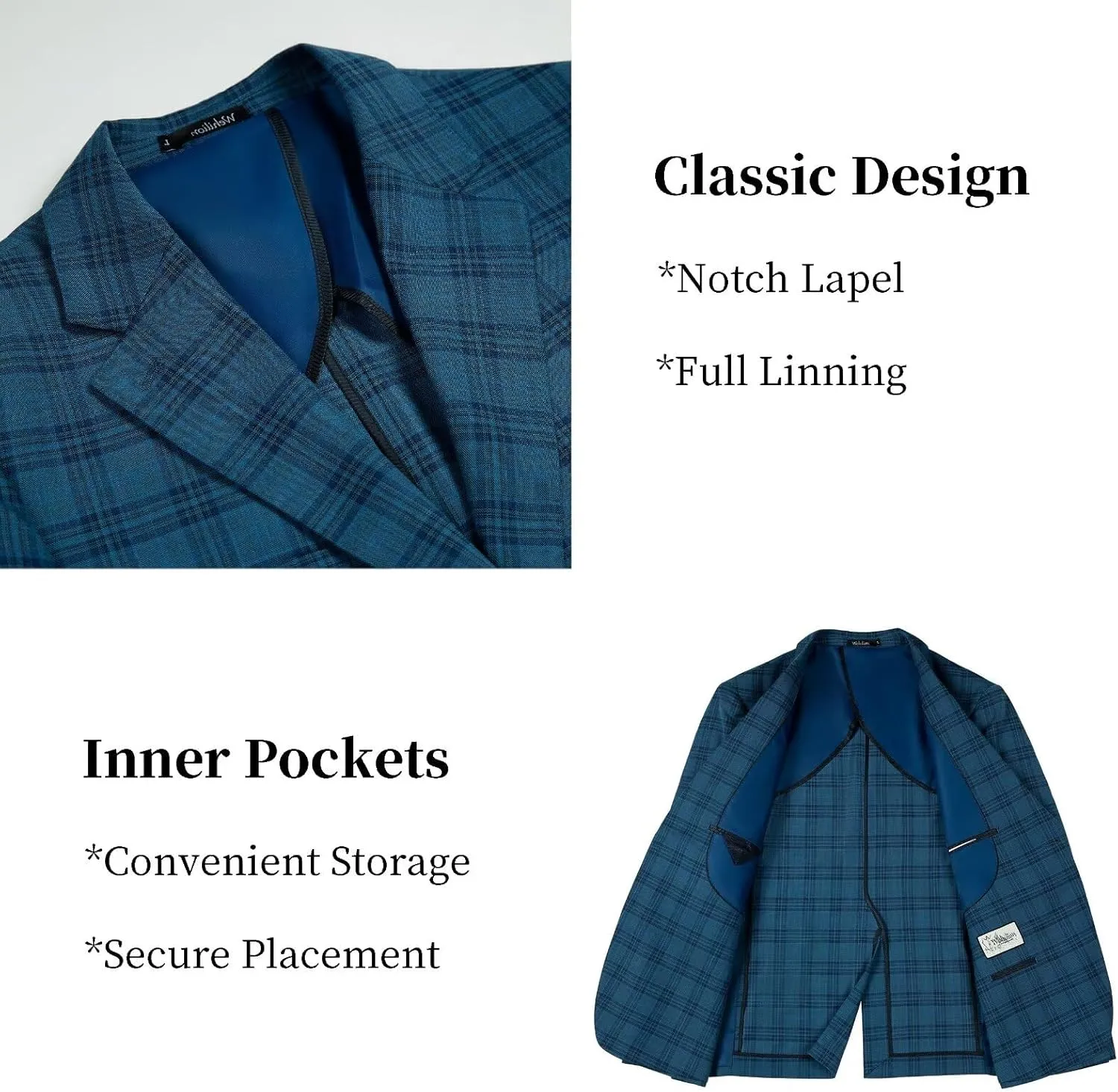 Men's Casual Blazer Suit Jackets Slim Fit Sport Coat Single Breasted Suit Blazers Dinner Party Prom