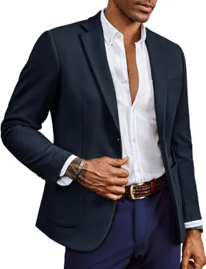 Mens Casual Sport Coats Two Button Suit Jacket with Pockets Lightweight Sport Coat Blazer