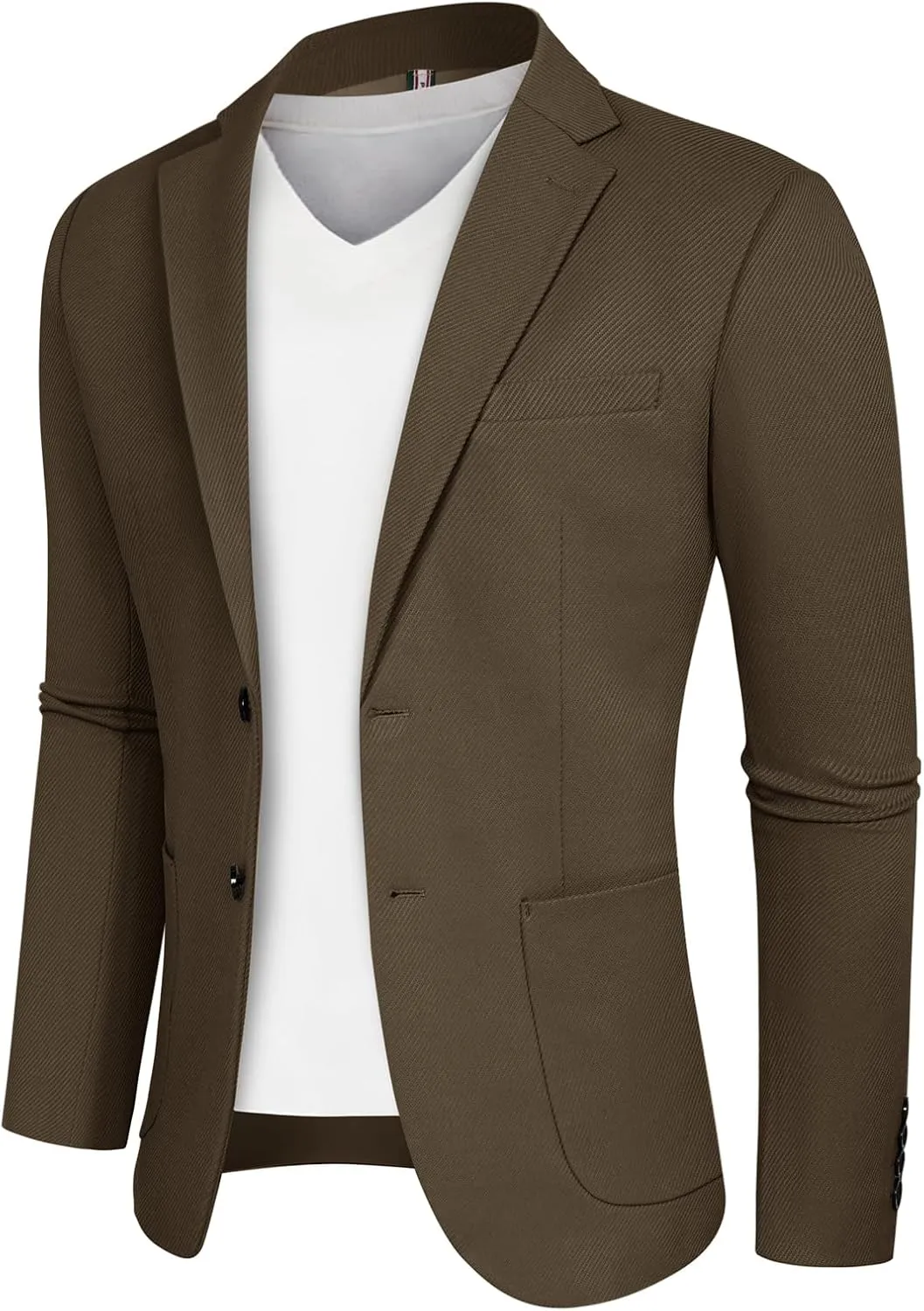 Mens Casual Sport Coats Two Button Suit Jacket with Pockets Lightweight Sport Coat Blazer