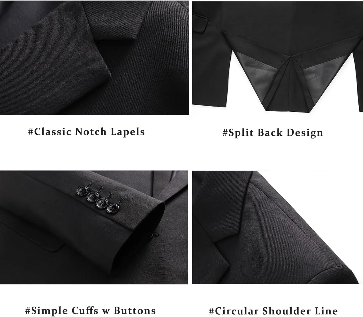 Mens Double Breasted Blazer Slim Fit Casual Suit Jacket Lightweight Business Prom Sport Coats