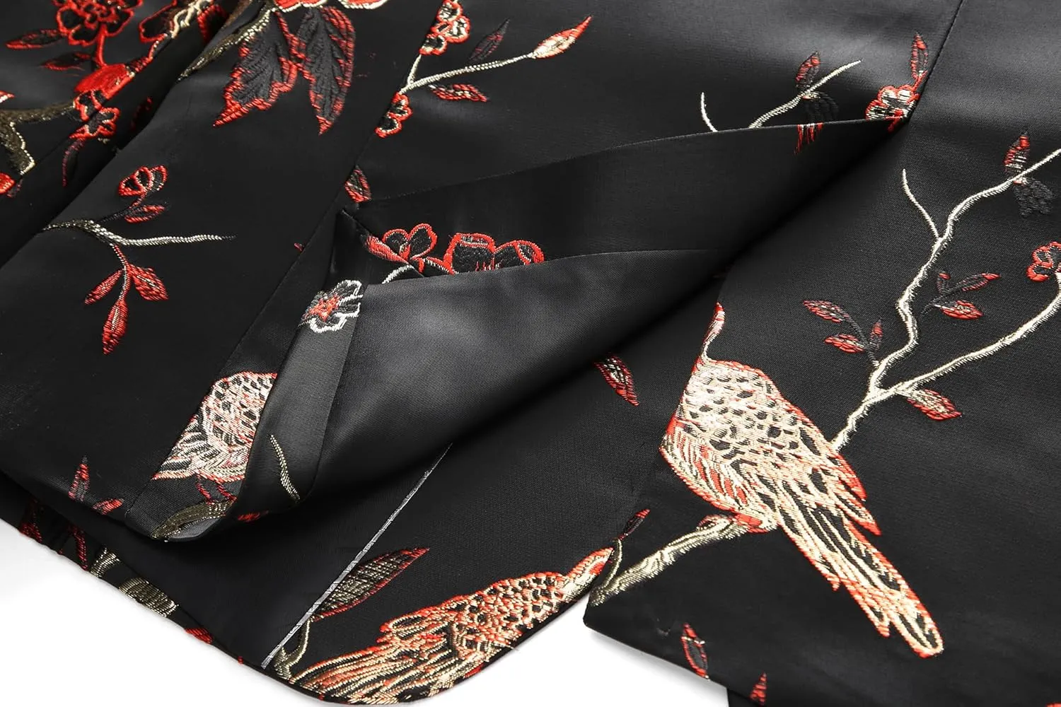 Mens Floral Suit Jacket Jacquard Paisley Luxury One Button Slim Fitted Business Wedding Tuxedo Suit Blazer Jacket