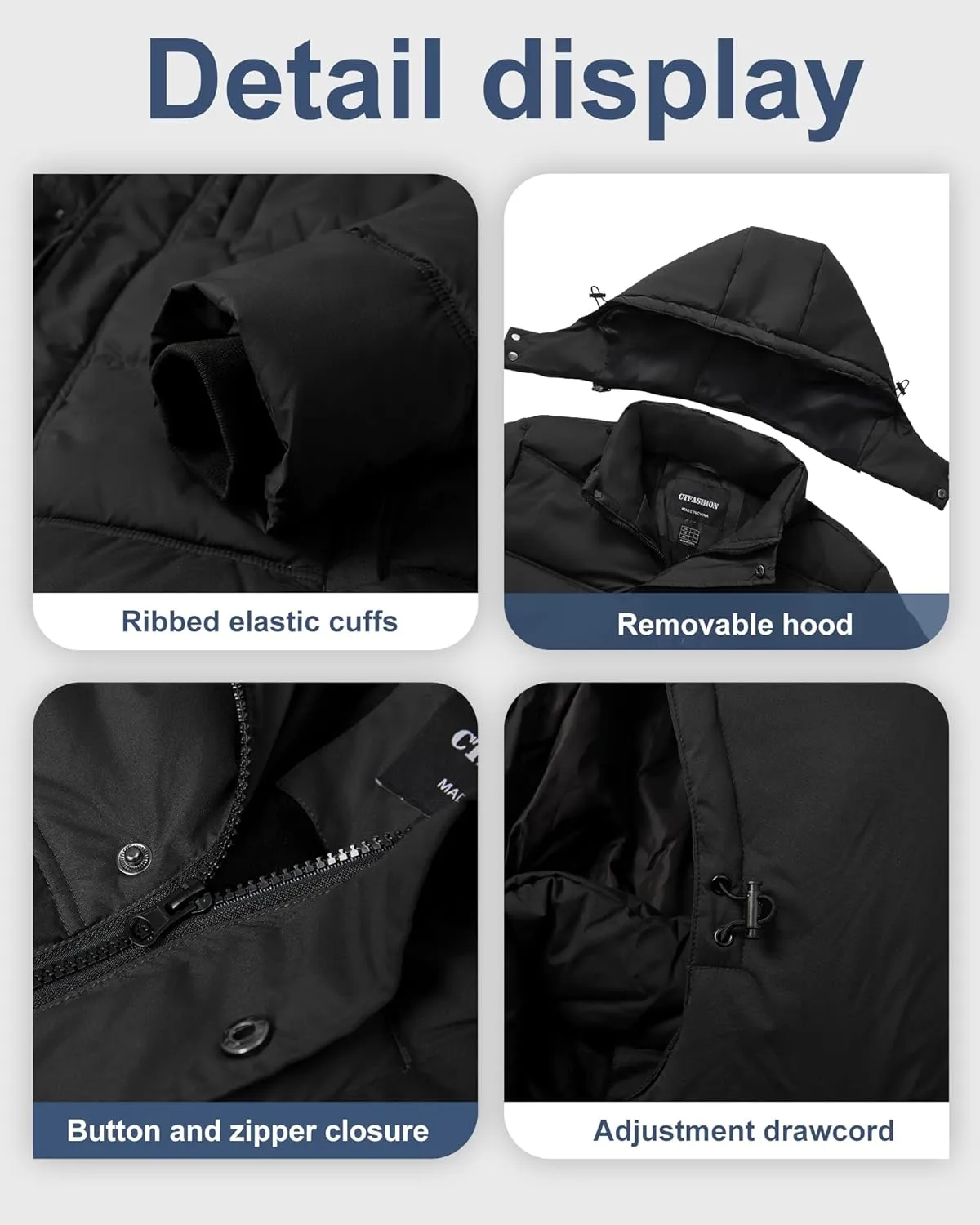 Men's Puffer jacket Waterproof Winter coat Parka jacket Warm & Thicken Ski jackets Snowboard coat