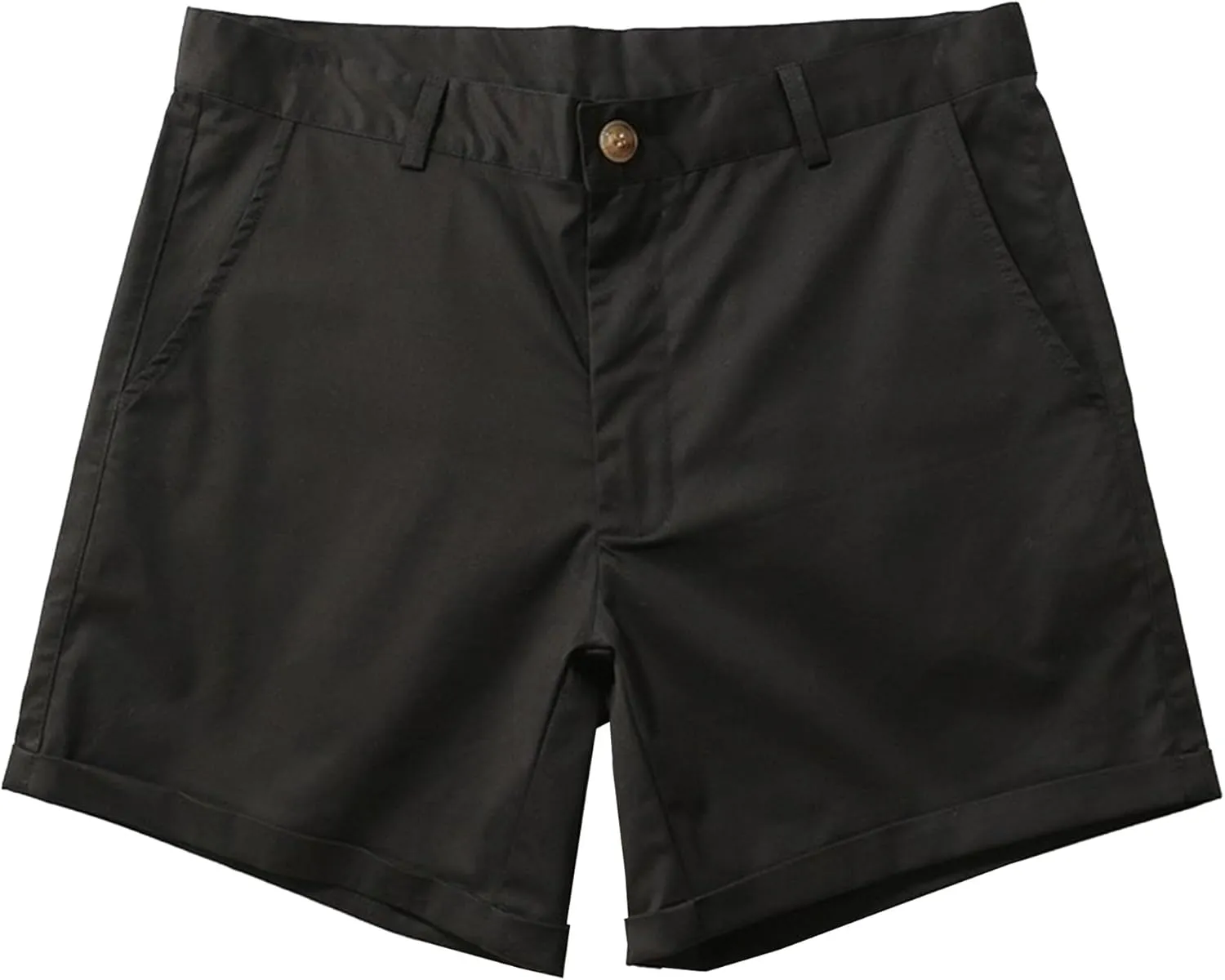 Men's Slim-Fit 5" Flat-Front Comfort Stretch Chino Lightweight Short with Pockets Summer Casual Shorts for Men