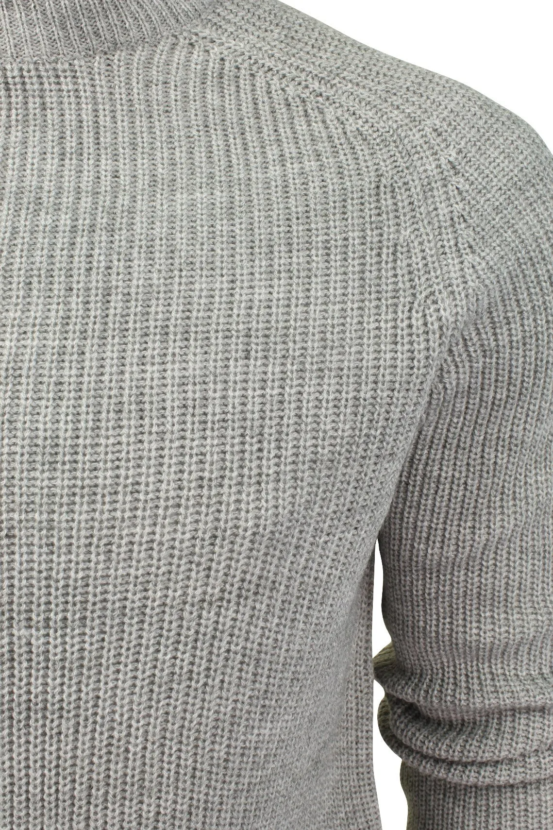 Mens Turtle Neck Knit Jumper by Dissident 'Mino' Wool Mix