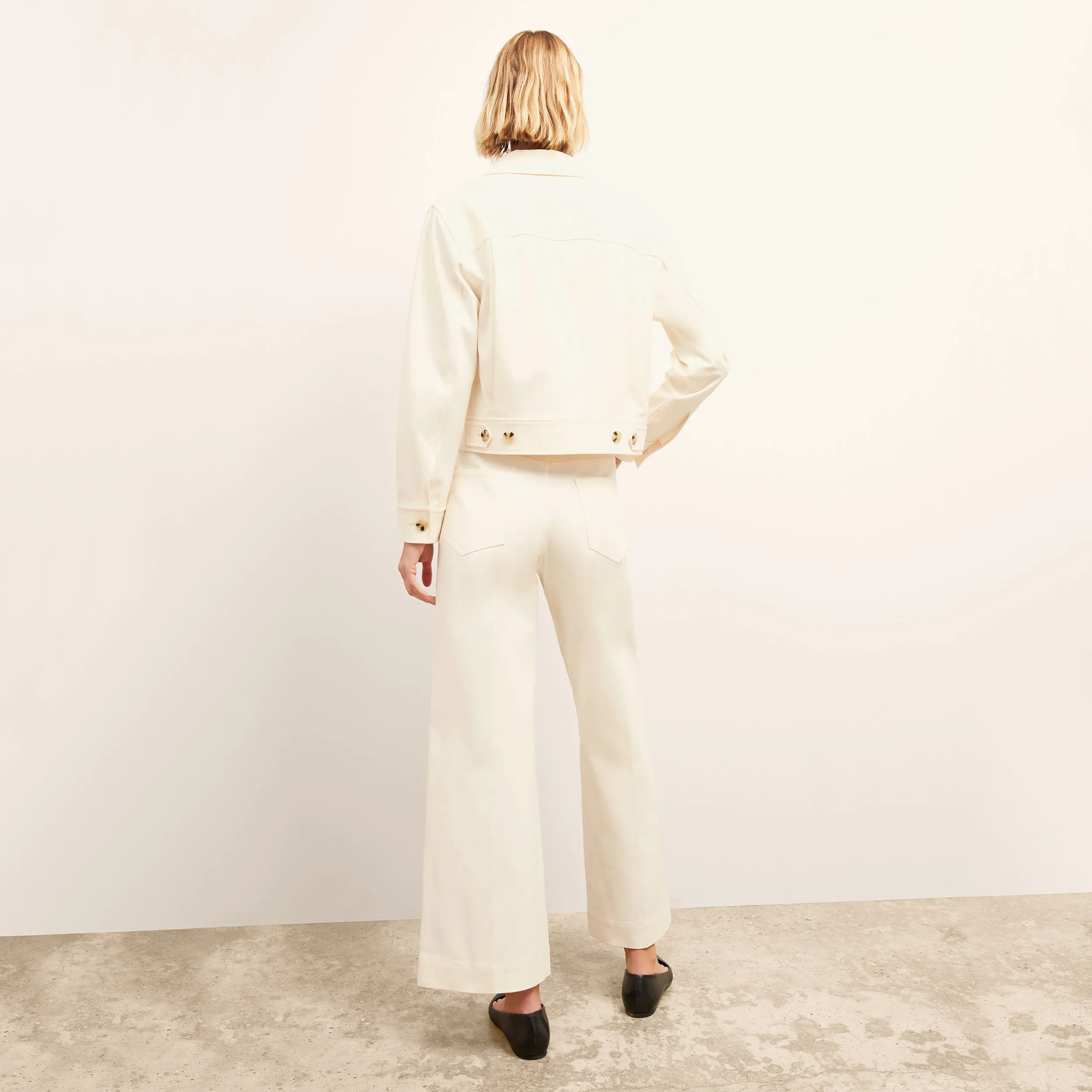 Milo Wide-Leg Jean - Eco Better Than Denim :: Bright Ivory