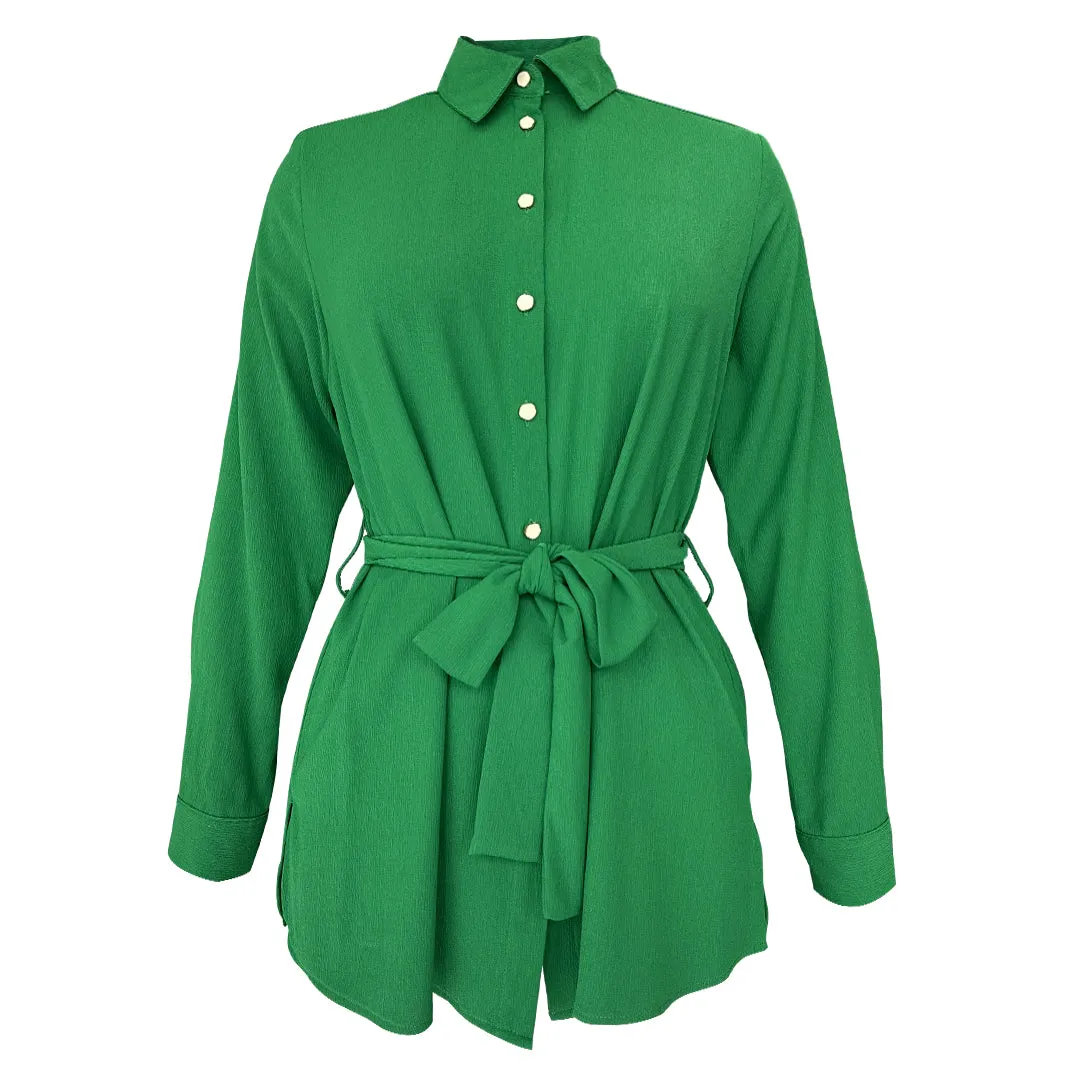 Mydina Oversize Blouse - Green