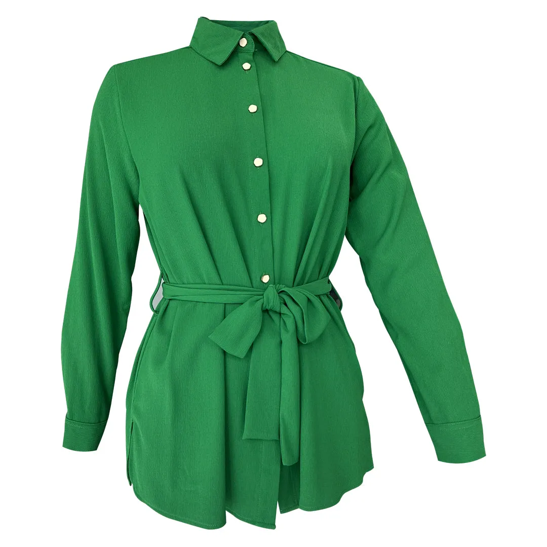 Mydina Oversize Blouse - Green