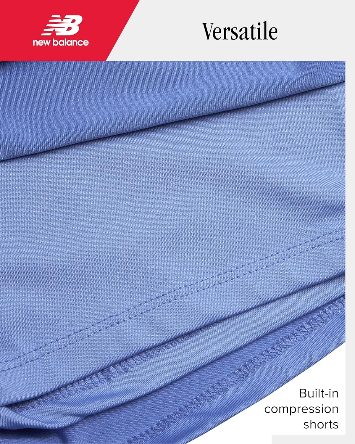 New Balance Girls' Active Skort Set - 2 Piece Short Sleeve T-Shirt and Performance Tennis Scooter Skirt (Sizes: 7-12)