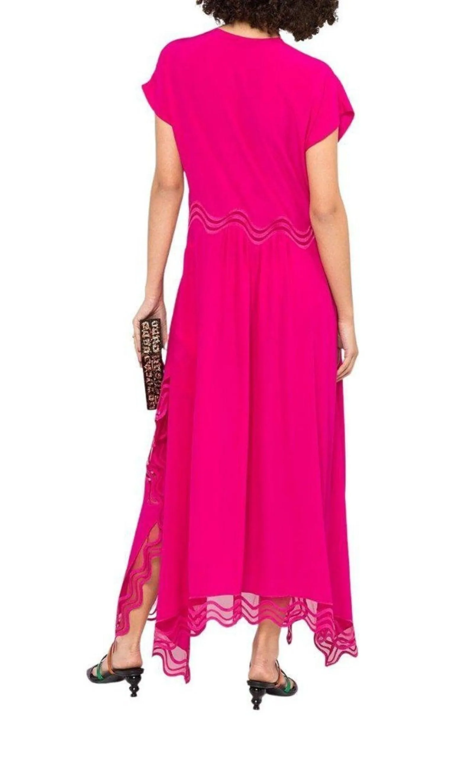 Orla Silk Dress in Pink