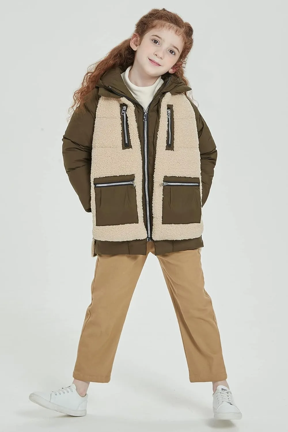 Orolay Children Hooded Down Coat Girl's Quilted Puffer Jacket Boy's Winter Jackets